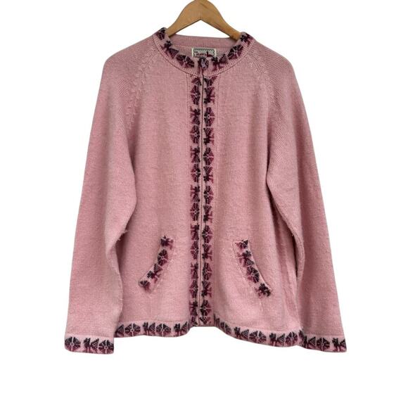 The Alpaca Connection Cardigan Sweater Women Size XL Alpaca Wool Handmade n Peru - Picture 1 of 9